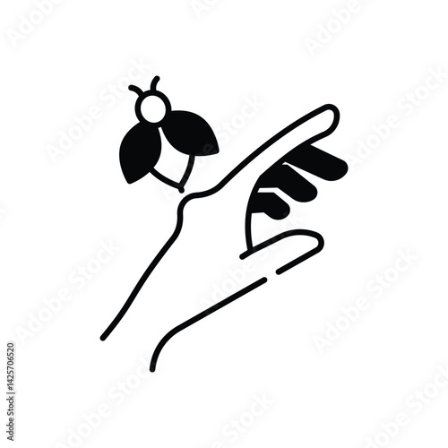 bee sting Vector icon