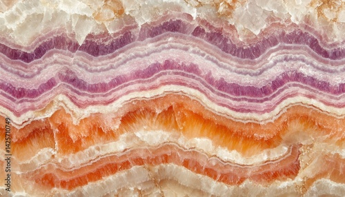 Wallpaper Mural Lavender, Rose Gold, and Peach Onyx Geode Texture, Abstract Background Design Element Torontodigital.ca