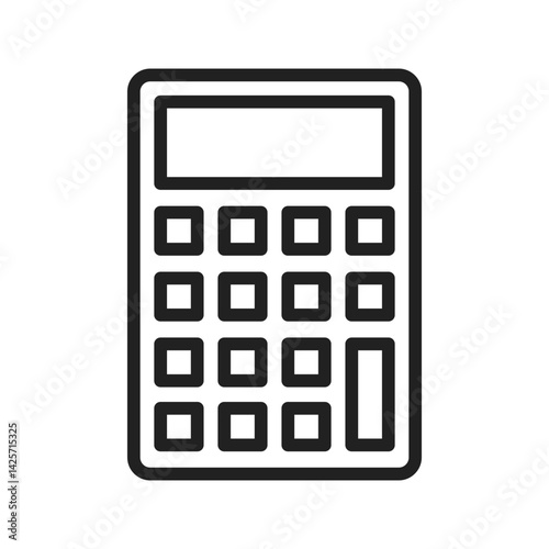 Calculator icon vector image. Suitable for mobile apps, web apps and print media.