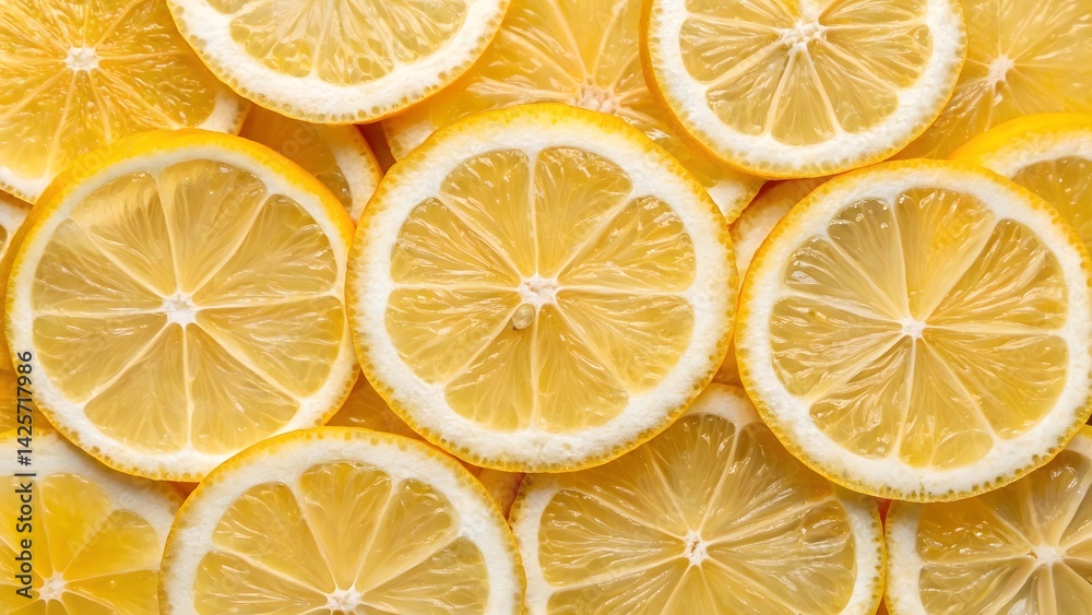 A vibrant sunburst of juicy lemon slices, a zesty and refreshing citrus explosion in warm, golden hues. A vibrant sunburst of juicy lemon slices, a zesty and refreshing citrus explosion in warm, golden hues.