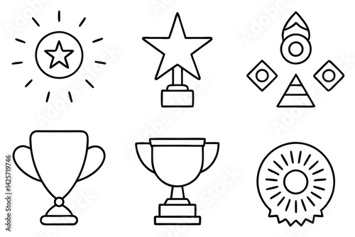 Success thrives on perseverance and consistent effort line art