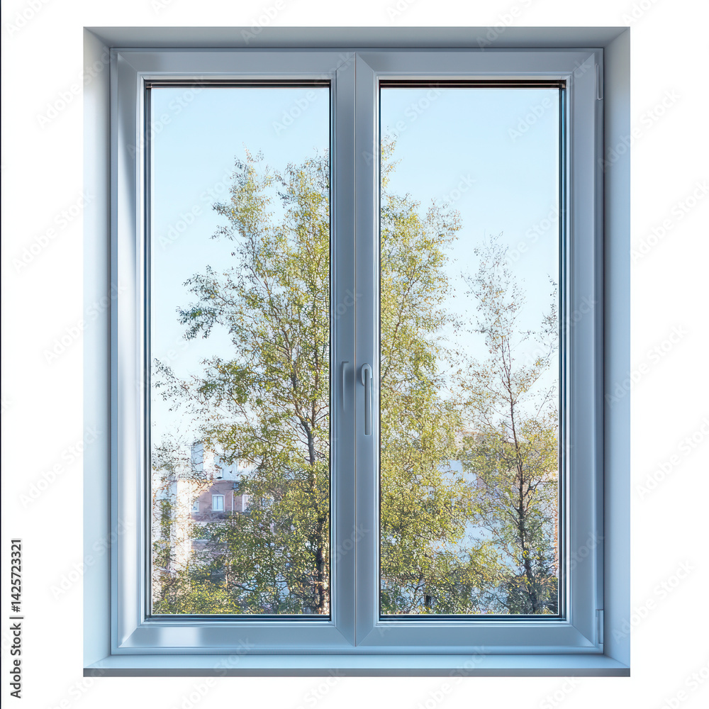 Fototapeta premium window in the blue sky