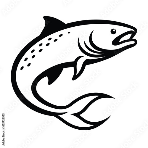 vector illustration of a fish