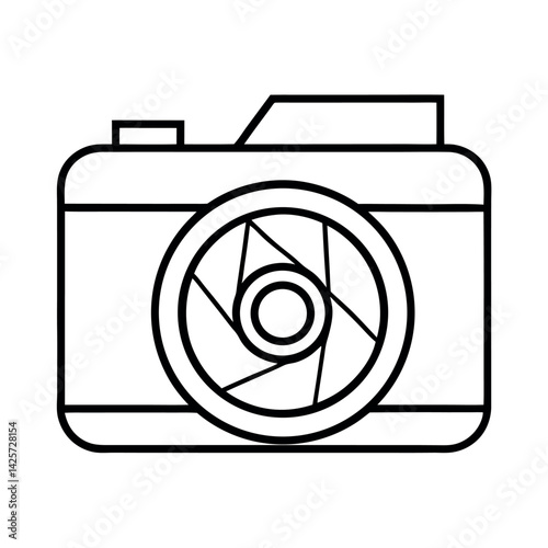 Simple Vector Illustration of a Camera Lens