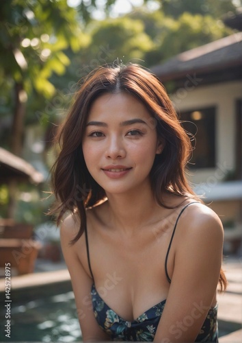 Beautiful Asian woman portrait