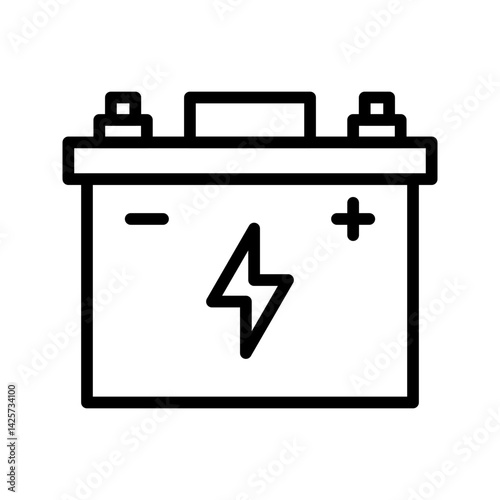 Battery icon vector image. Suitable for mobile apps, web apps and print media.