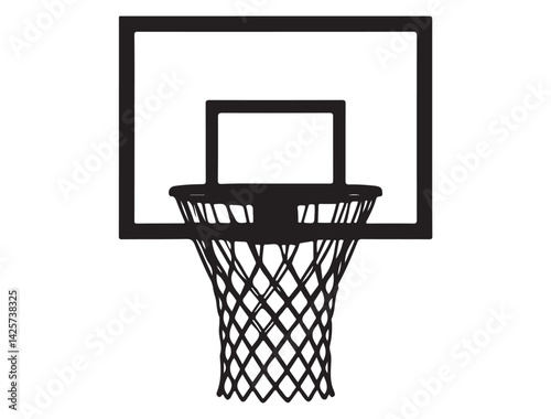 BASKETBALL HOOP SILHOUETTE