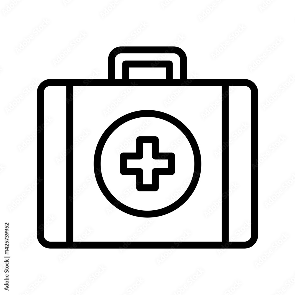 First Aid Kit icon vector image. Suitable for mobile apps, web apps and print media. First Aid Kit icon vector image. Suitable for mobile apps, web apps and print media.