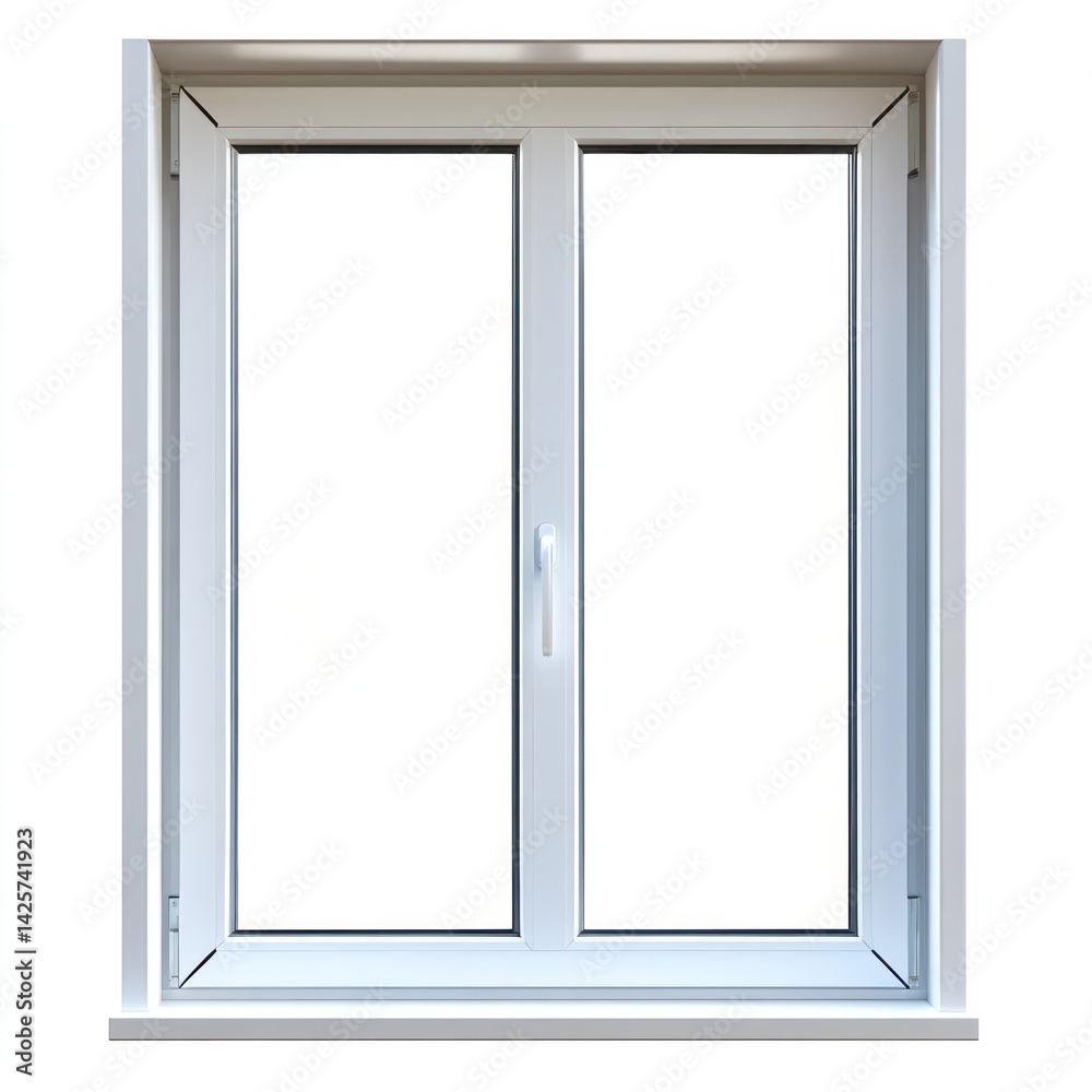 white window on white background white window on white background