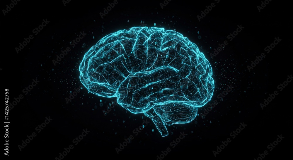 Abstract AI and Neural Network Concept Abstract AI and Neural Network Concept