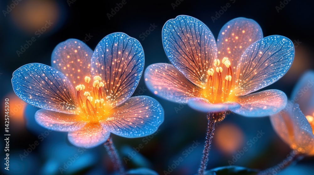 Fototapeta premium Glowing, ethereal flowers (1)