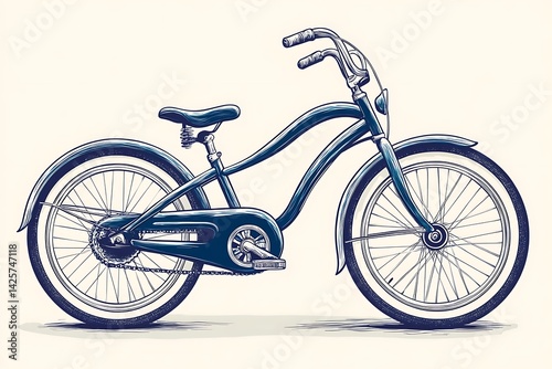 Vintage bike illustration