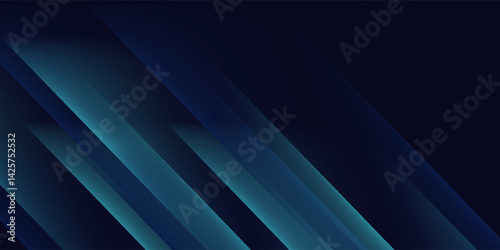 Blue abstract gradient shapes background. Vector illustration