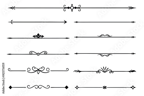 Text Dividers Enhancing Visual Flow with Line Art