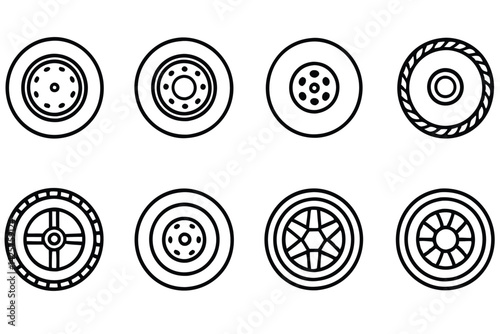 Tire maintenance for better performance line art