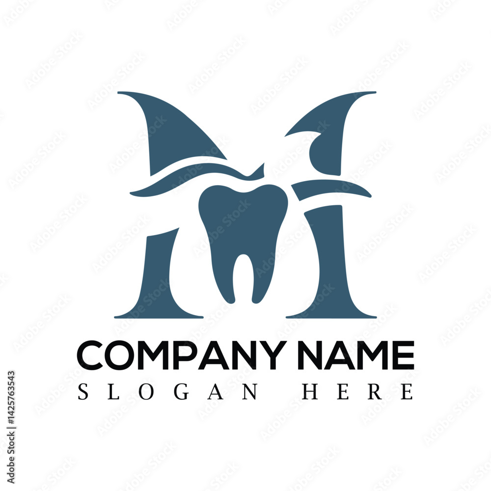 Obraz premium M latter logo design, logo design, minimalist logo design, wordmark logo design
