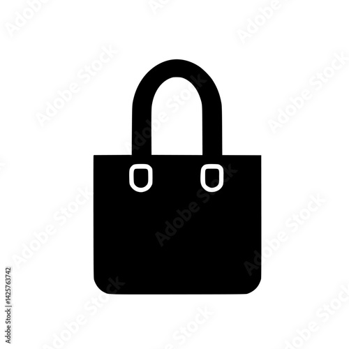 Stylish black tote bag silhouette perfect for everyday use and fashion-forward outfits