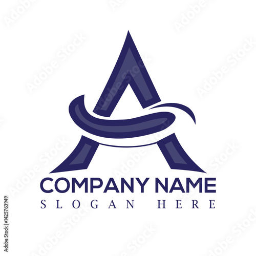 A latter logo design, logo design, minimalist logo design, wordmark logo design