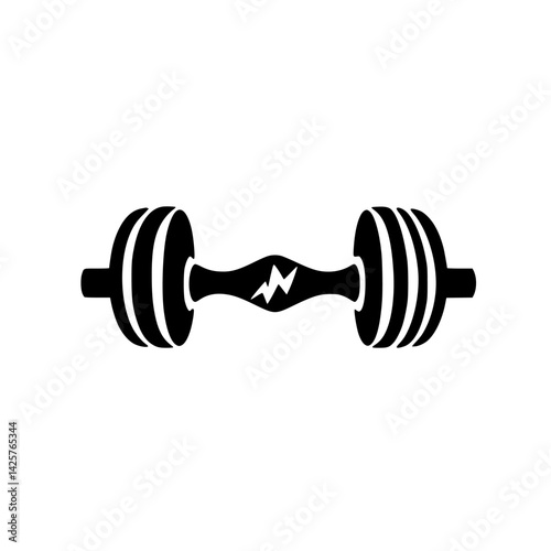 Set of black dumbbells representing strength training equipment for fitness enthusiasts and gym workouts