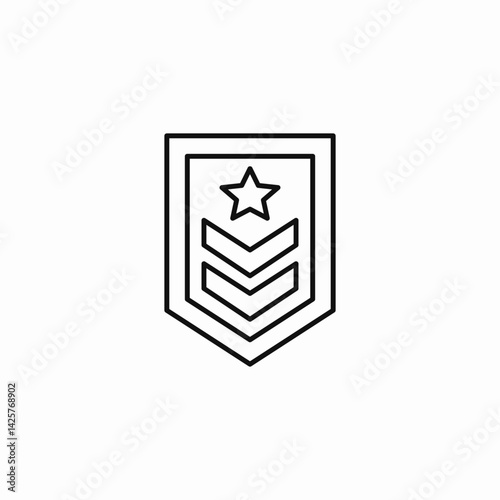 army staff sergeant icon sign vector