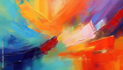 Wallpaper Mural Abstract Painting Backdrop, Dynamic Exploration of Textures and Colors in a Captivating Void, Embracing the Mystery of Space and Light, Inviting Audience to Immerse in an Enigmatic Universe. Torontodigital.ca