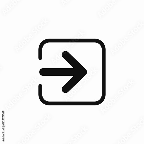 enter arrow icon sign vector