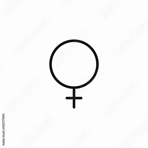 female gender mark icon sign vector