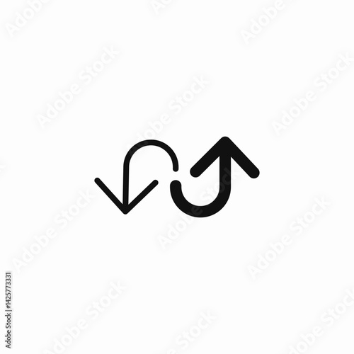 opposite arrows icon sign vector