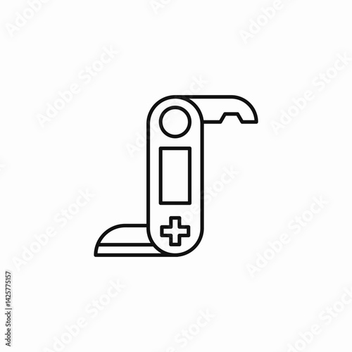 swiss army knife icon sign vector