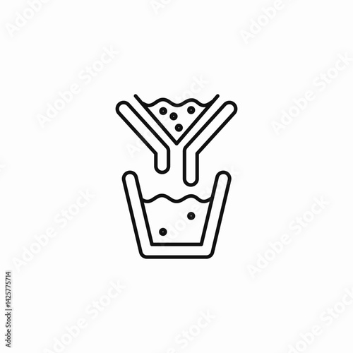 water filter glass icon sign vector