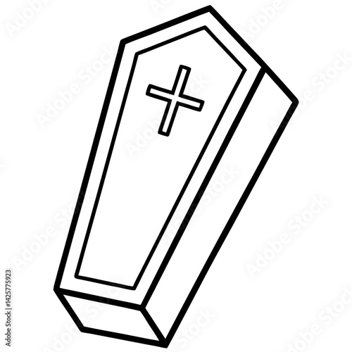 vector illustration of a red box with a sign