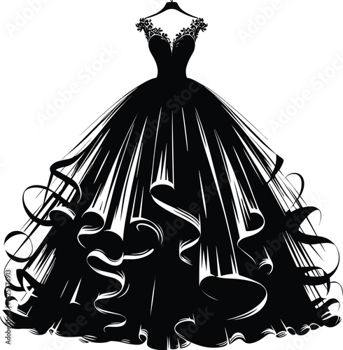  Bridal Gown Silhouette Illustration