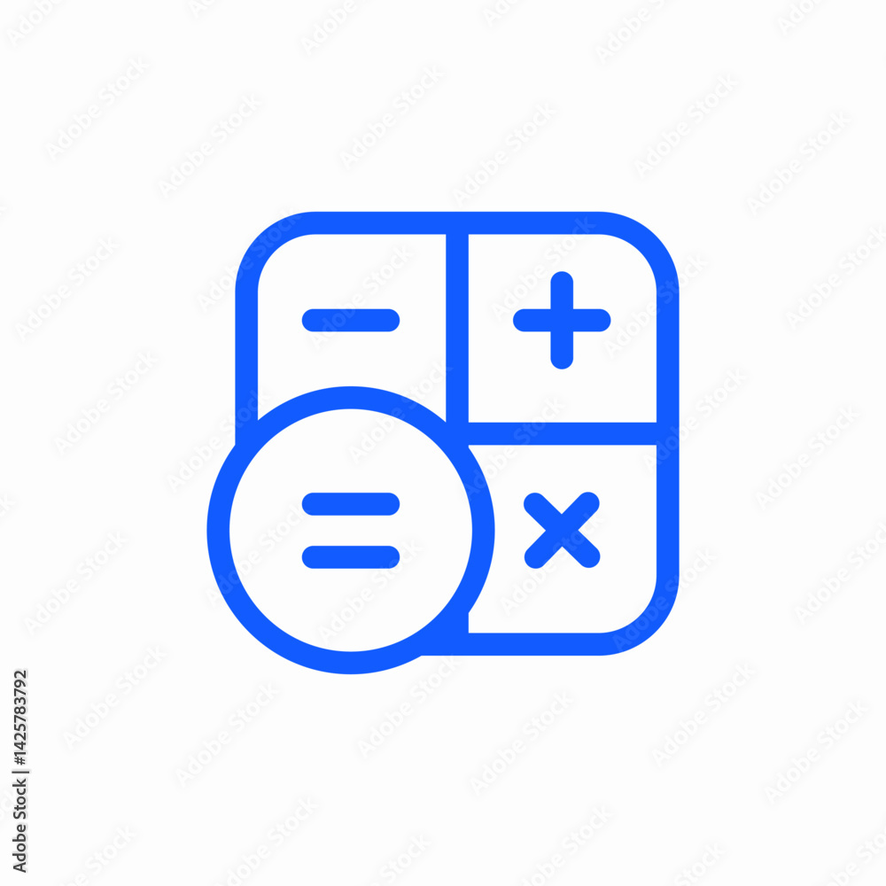 calculator equals icon sign vector calculator equals icon sign vector