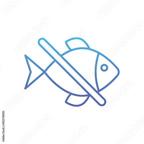 No seafood Vector icon