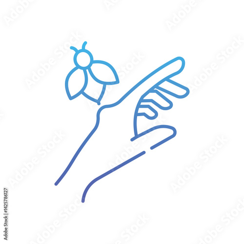 bee sting Vector icon