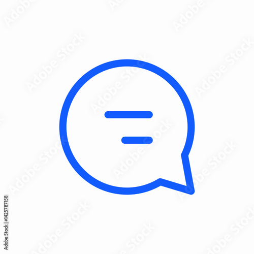 message chat bubble icon sign vector
