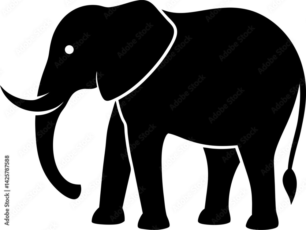 Fototapeta premium elephant vector illustration