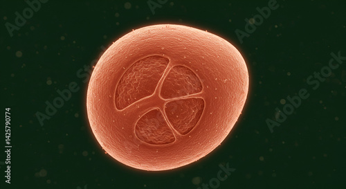 Isolated Ovule Structure Magnified photo