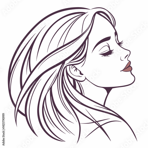 girl with long hair