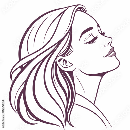 girl with long hair