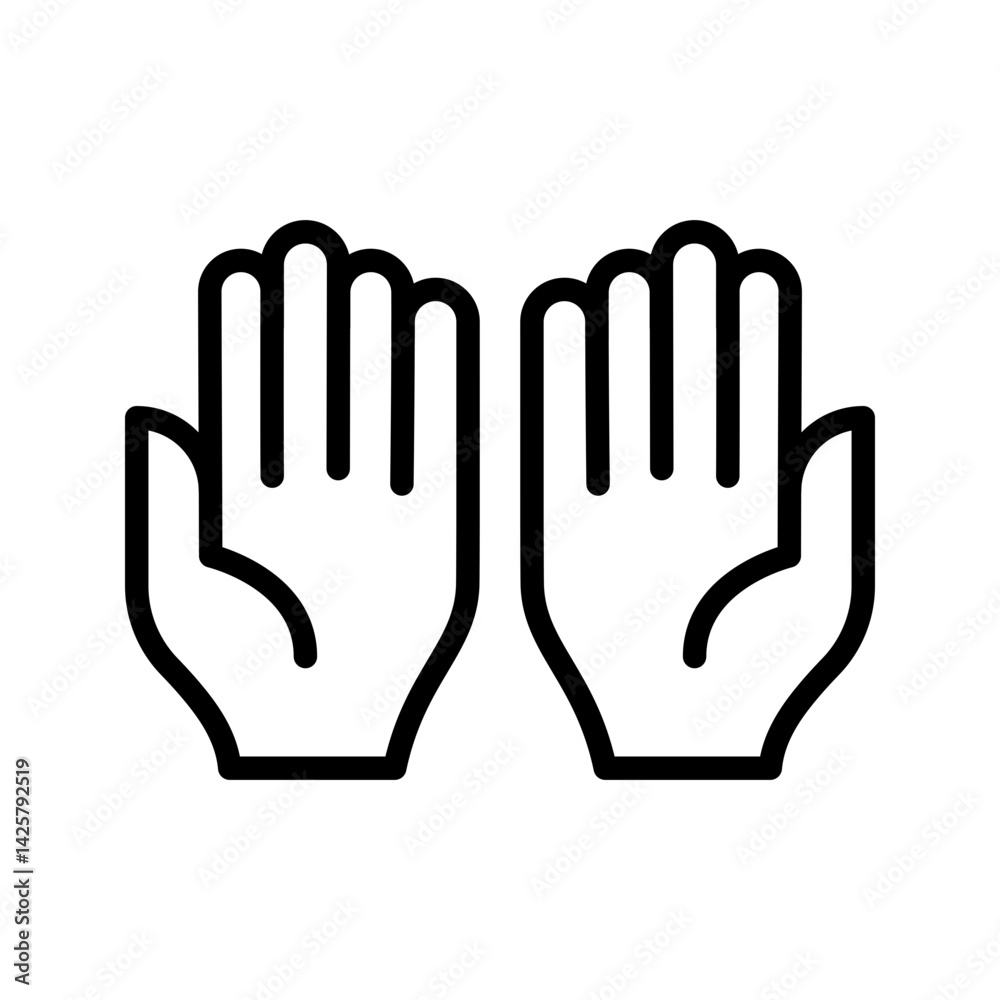 Pray icon vector image. Suitable for mobile apps, web apps and print media. Pray icon vector image. Suitable for mobile apps, web apps and print media.