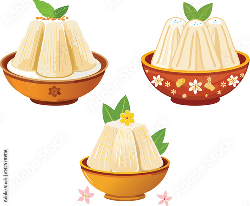 vector illustration of an indian food Kulfi (Traditional Indian Ice Cream)