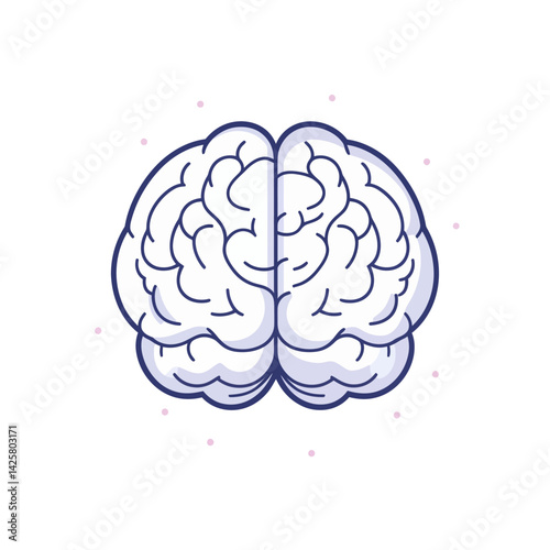 human brain vector illustration