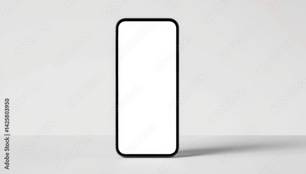 Blank smartphone on a minimalist background. Blank smartphone on a minimalist background.