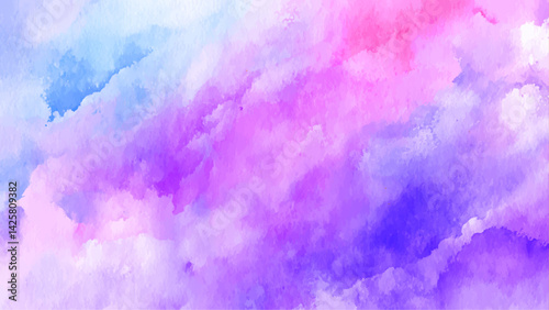Clouds and sky with pastel colors sweet color with beautiful vector texter Bagron'd, Soft Gradient Watercolor Background for Creative Projects, Graphic image wallpaper good for use as presentation  
