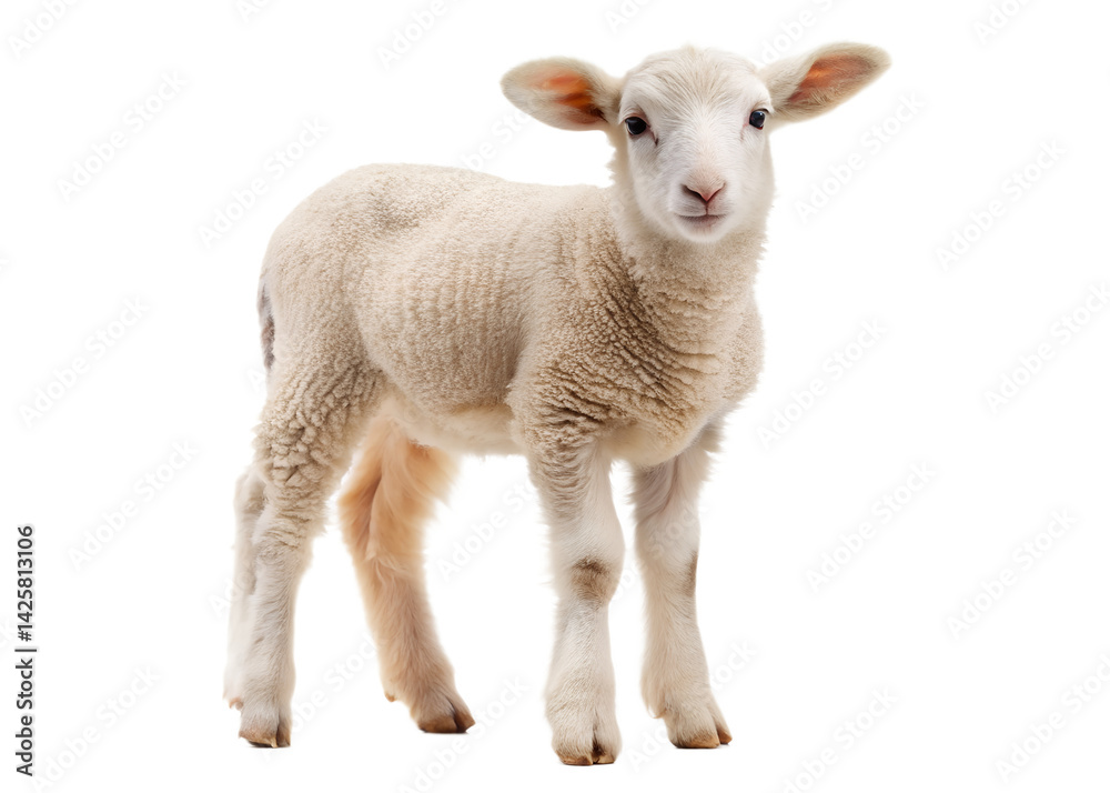 Fototapeta premium sheep isolated on white
