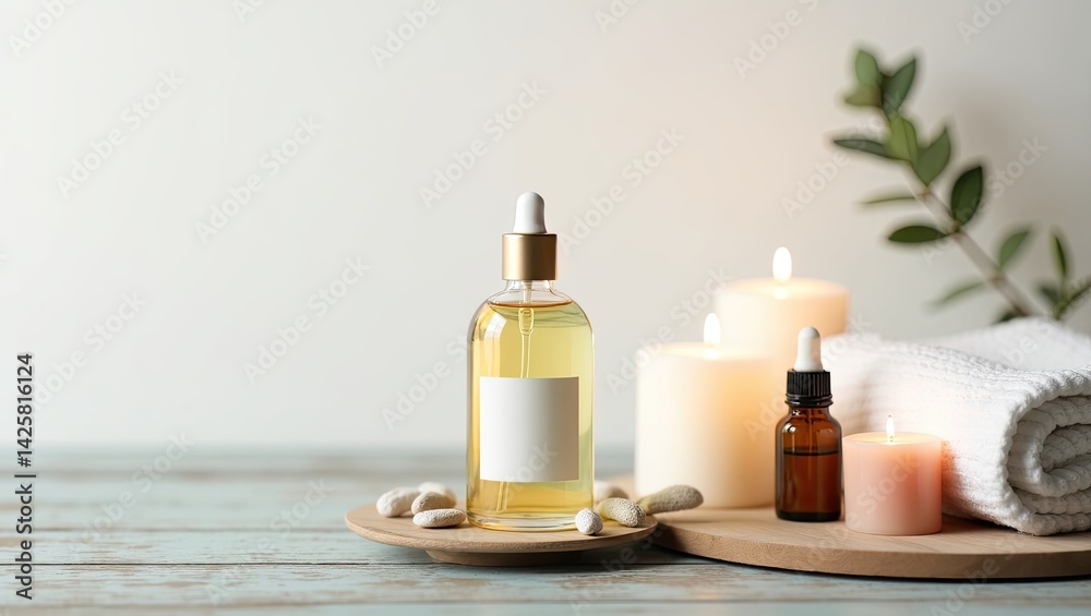 spa still life with candles spa still life with candles