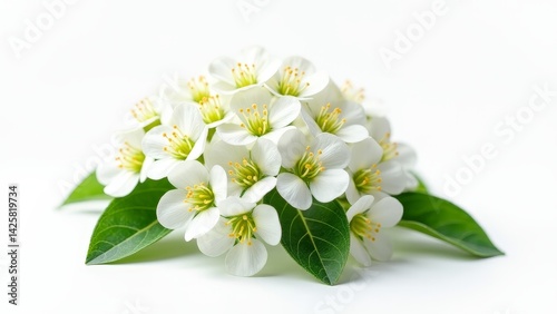Delicate White Mock Orange Flowers Cluster