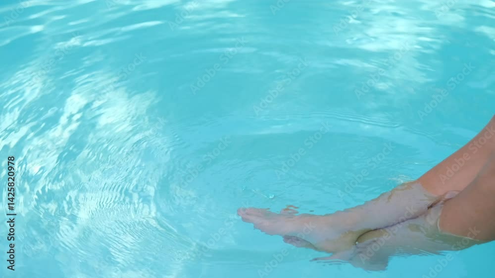girl's legs in the pool
girl's legs in the pool