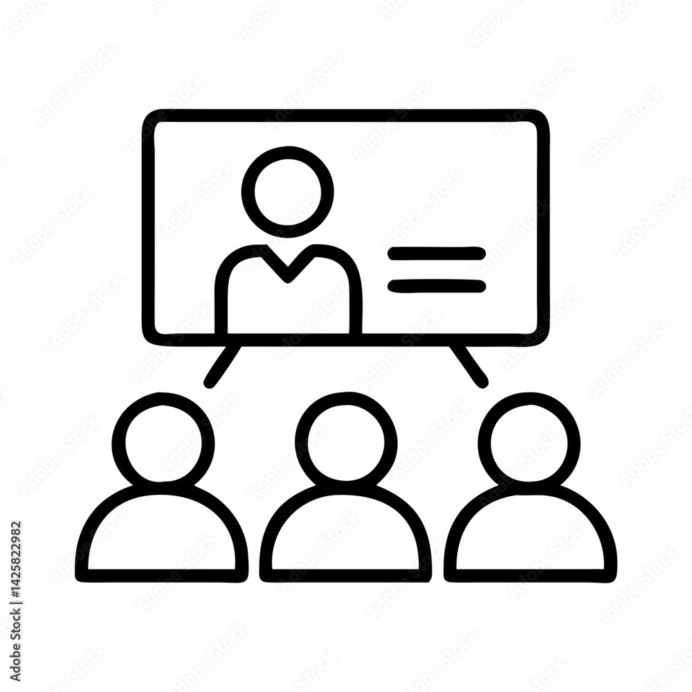 Online meeting webinar conference call video call presentation training remote learning teamwork Online meeting webinar conference call video call presentation training remote learning teamwork